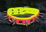 Double Layer Spiked BioFlex Bdsm Collar
