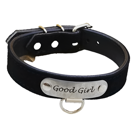 Suede Leather BDSM Collar