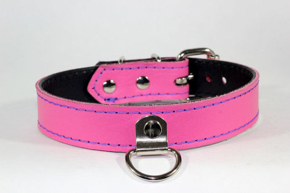 pink bondage collar