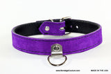 Suede Leather Bondage Restraint Collar