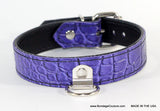 purple choker collar