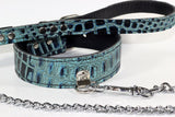 bdsm leather collar and leash