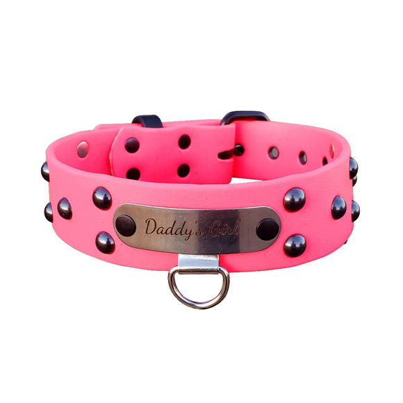 BDSM Studded Personalized Human Collar