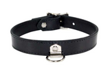 Black Leather Bdsm Human Collar