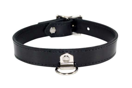 Black Leather Bdsm Human Collar