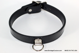 black sub leather collar