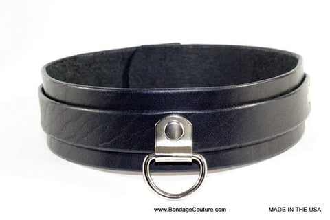 black bdsm collar
