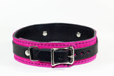 dual layer pink bdsm collar