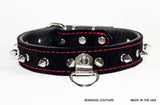 Spiked Suede Bdsm Leather Choker