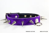 Spiked leather collar bdsm
