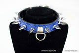 blue bdsm collar